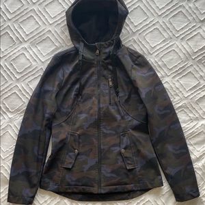 Sebby Juniors Hooded Camo Raincoat